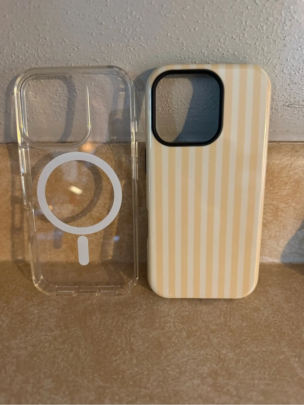 iPhone 16 Pro Case Bundle - Cream, Black, Pink, Clear, Yellow Stripe